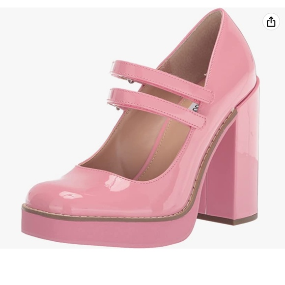 Steve Madden Shoes - STEVE MADDEN Pink Patent Leather Mary Janes Loafer Sz 6.5